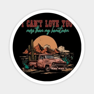 I Can't Love You More Than My Hometown Leopard Cactus Deserts Truck Magnet